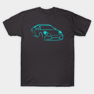 911 car sport racing race aqua T-Shirt